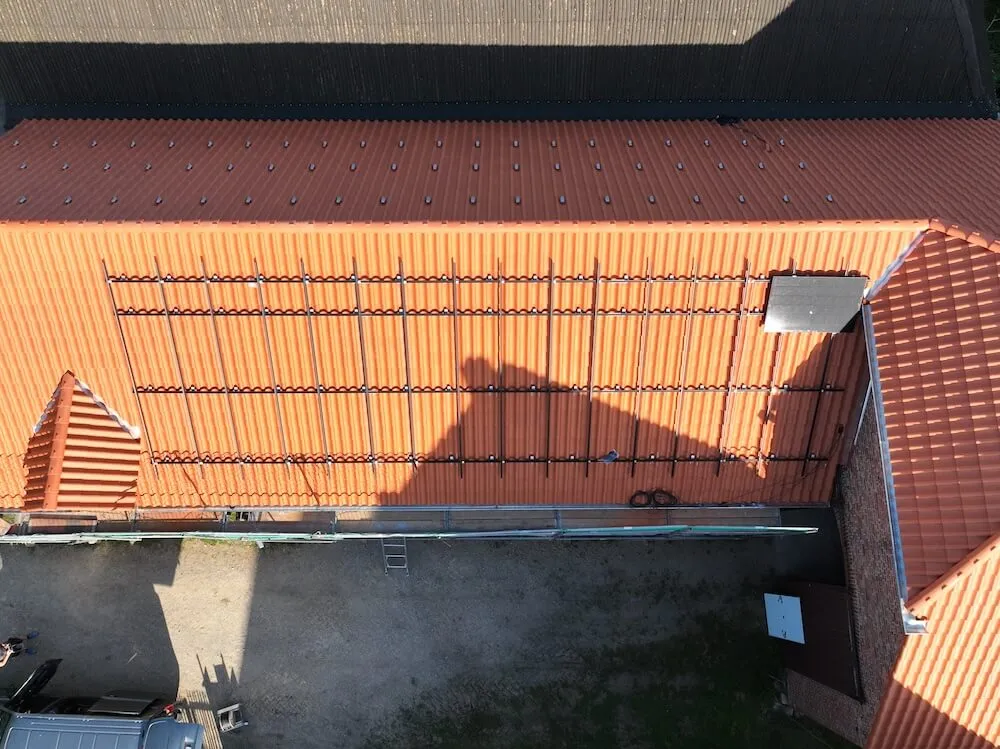 PV-Anlage 28 kWp – Bauernhaus, Frontansicht